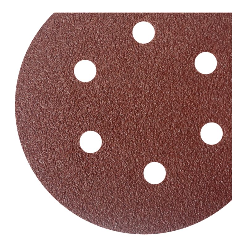 Krążek na rzep Mac Allister 150 mm P240 z otworami 5 sztuk