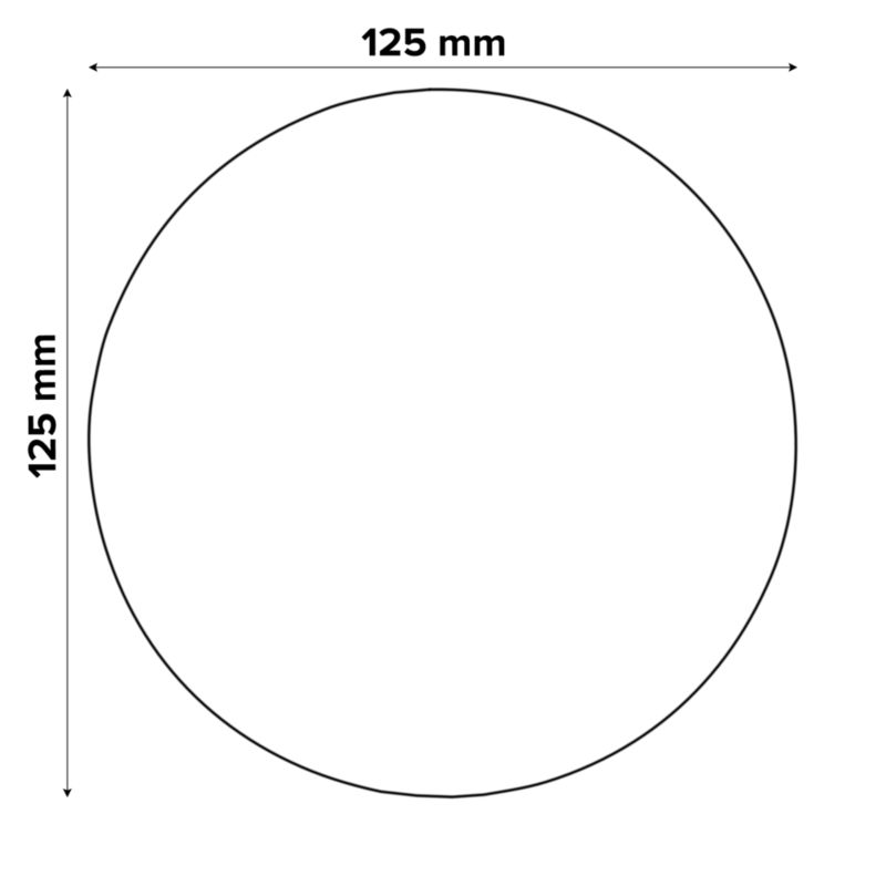 Krążek na rzep Universal 125 mm P120 z otworami 5 szt.