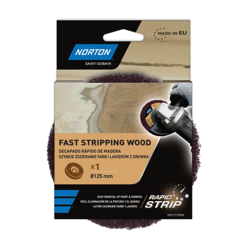 Norton Rapid Prep - Discos De Lija (125 X 22 Mm, S2403, Para Preparación De Rapdi