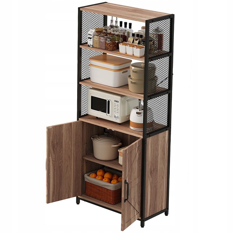 Kredens Rebiko jasny brąz loft industrialny stojąca szafka regał 151 cm 1 szt.