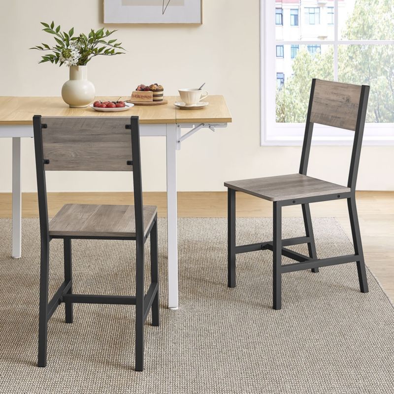 Krzesła do jadalni Songmics loft industrialne 87,1x36x46,6 cm 2 szt.