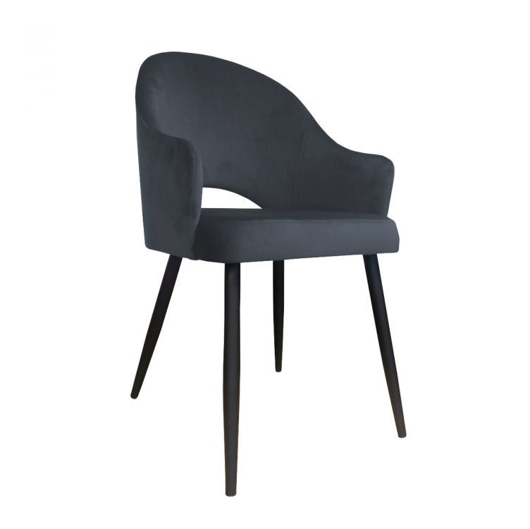 Krzesło Atos JENISEJ BL VELVET ciemno szare 1 szt
