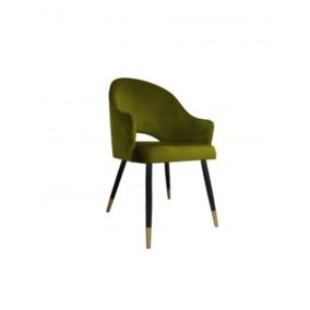 Krzesło Atos JENISEJ BL VELVET GOLD oliwkowe 1 szt