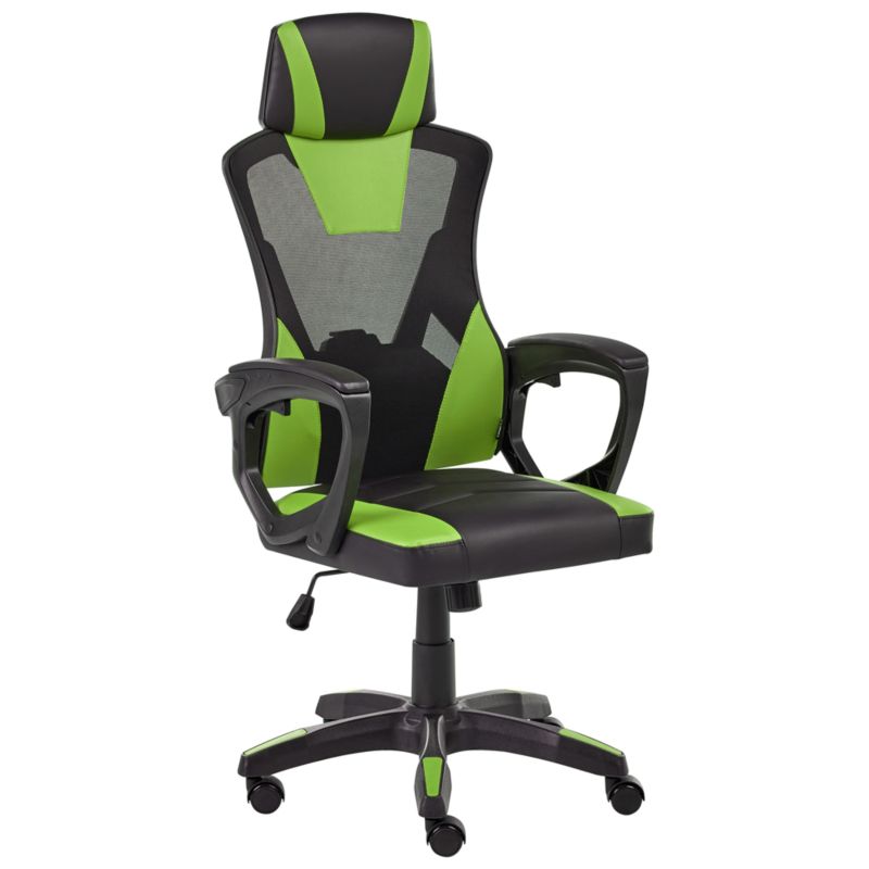 Krzesło biurowe Ignis Ekoskóra Limonkowy 1 szt.