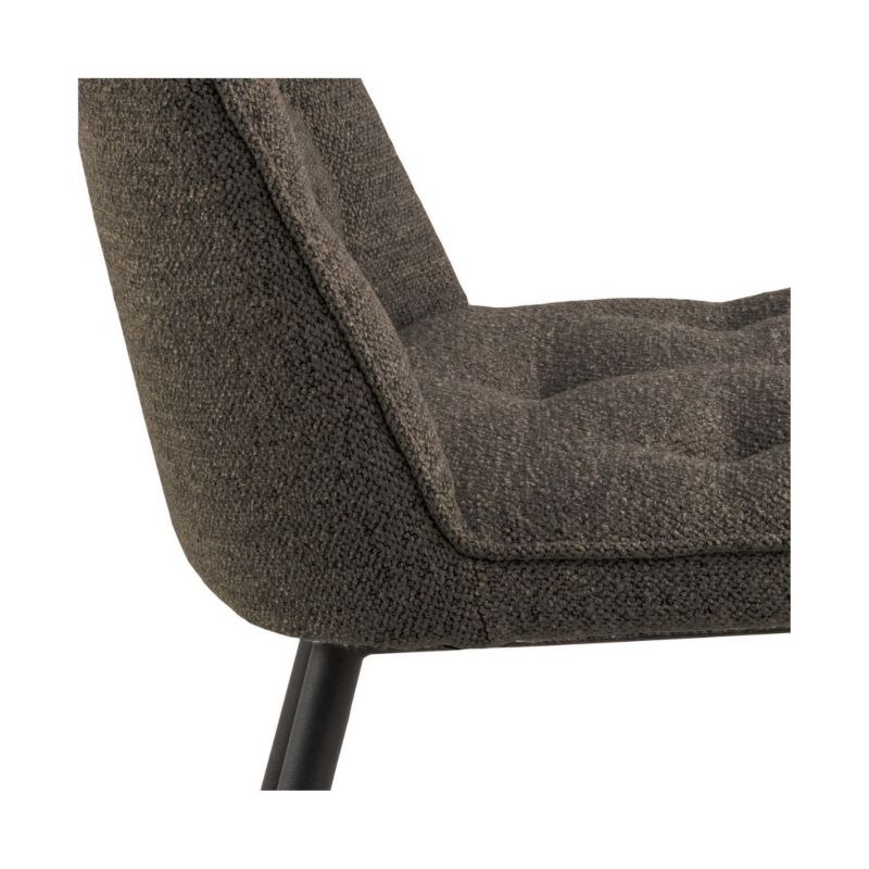 Krzesło do jadalni Brooke Actona taupe tapicerowane 50x55x84 cm 1 szt.