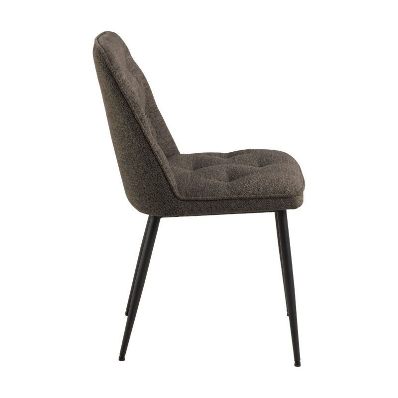 Krzesło do jadalni Brooke Actona taupe tapicerowane 50x55x84 cm 1 szt.