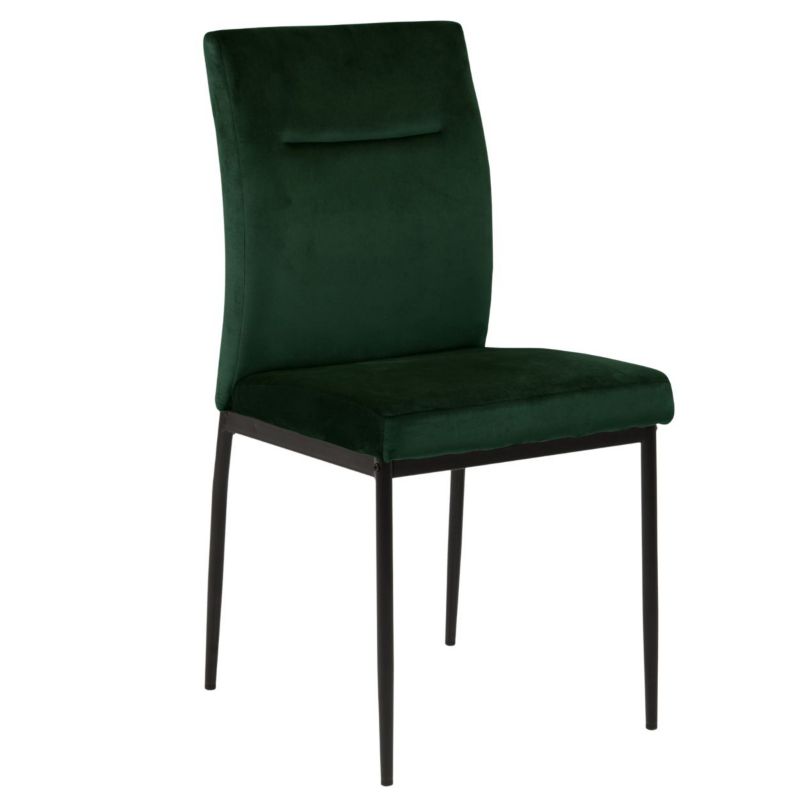 Krzesło do jadalni Demi Actona ciemna zieleń metalowe nogi 45x55x90,5 cm 1 szt.