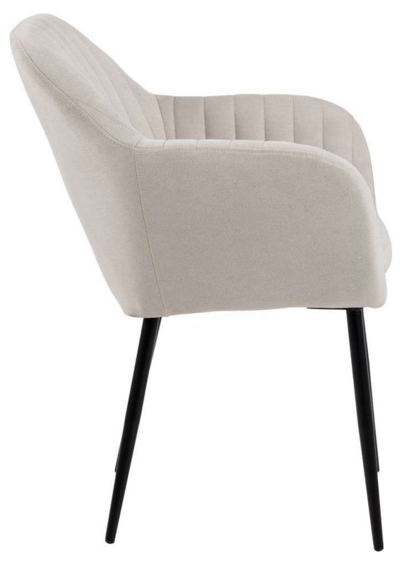 Krzesło do jadalni Emilia Actona kremowa tapicerowane 57 x 61 x 83 cm 1 szt.