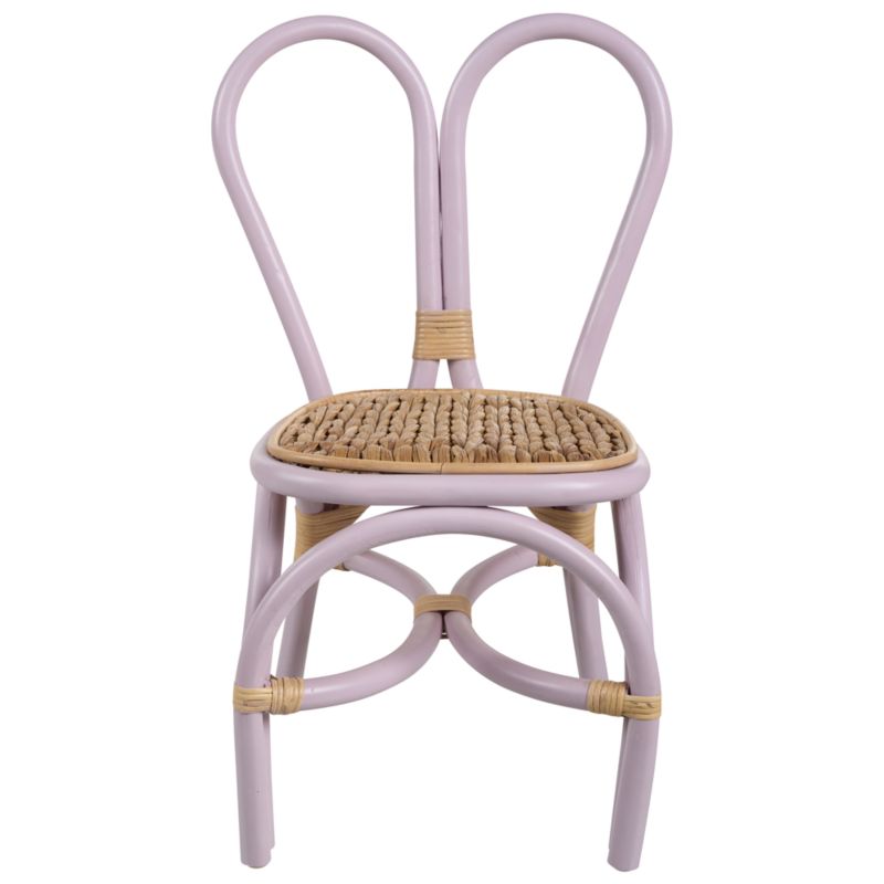 Krzesło dziecięce Desimi Rattan Fioletowy 1 szt.
