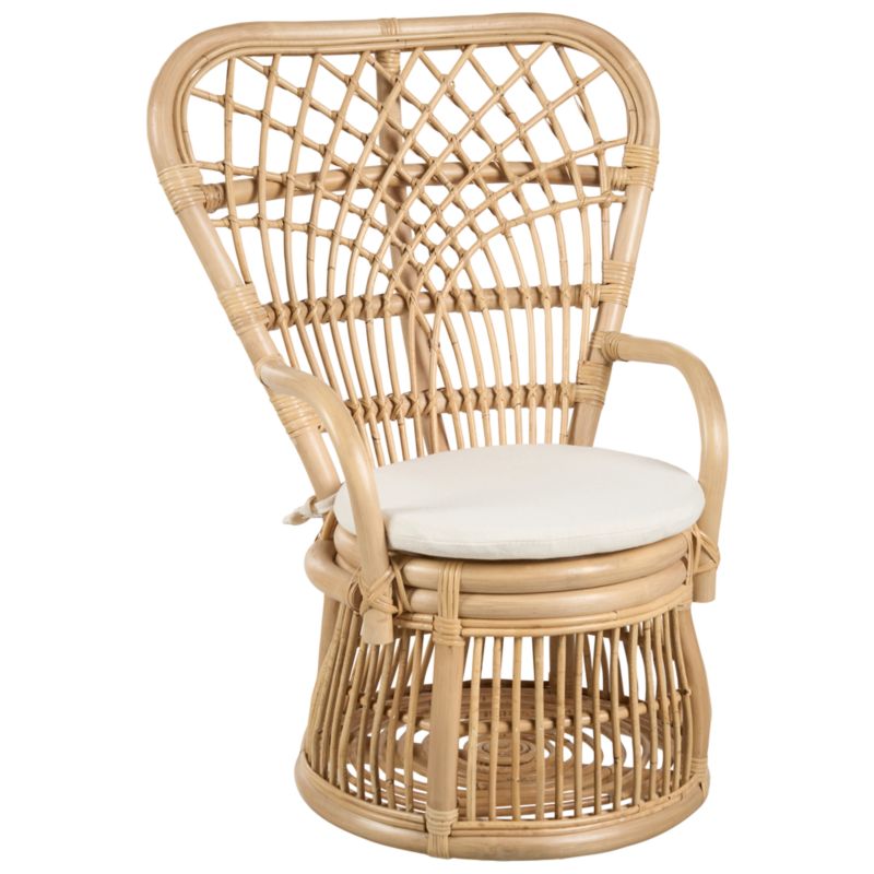 Krzesło dziecięce Temeni Rattan Naturalny 1 szt.