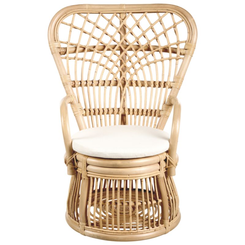 Krzesło dziecięce Temeni Rattan Naturalny 1 szt.