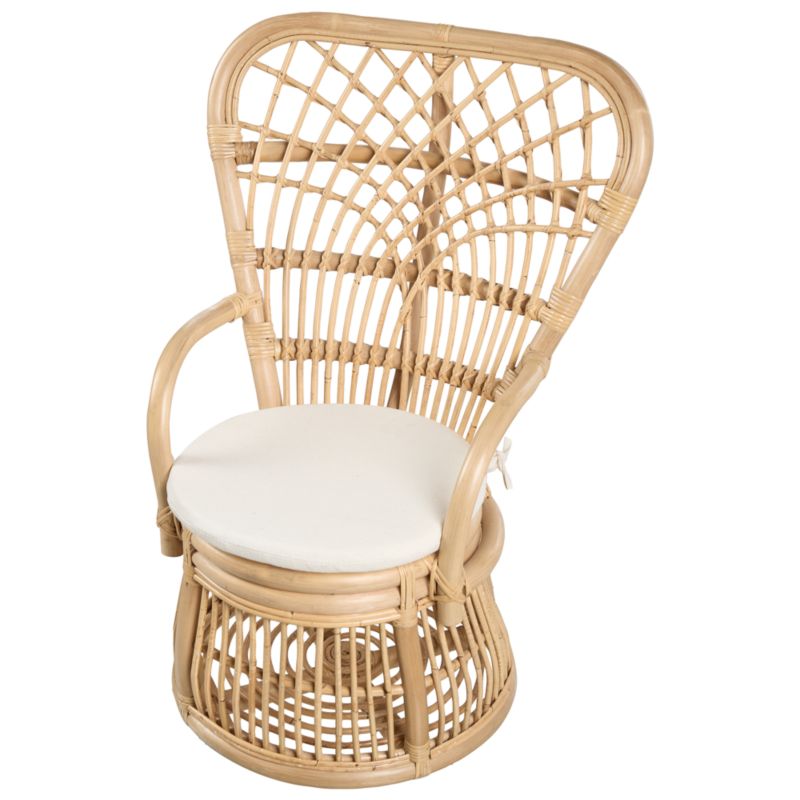 Krzesło dziecięce Temeni Rattan Naturalny 1 szt.
