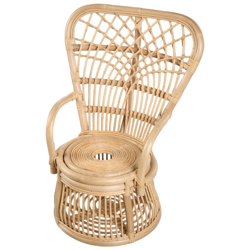 Krzesło dziecięce Temeni Rattan Naturalny 1 szt.