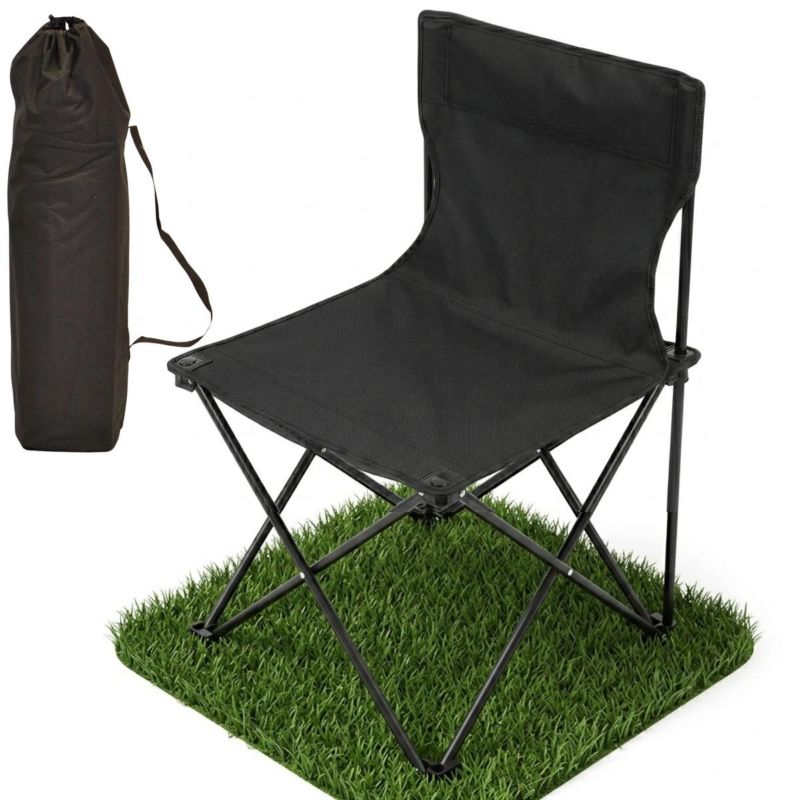 Krzesło Enero Camp turystyczne składane czarne 30X30X25/47cm  1szt