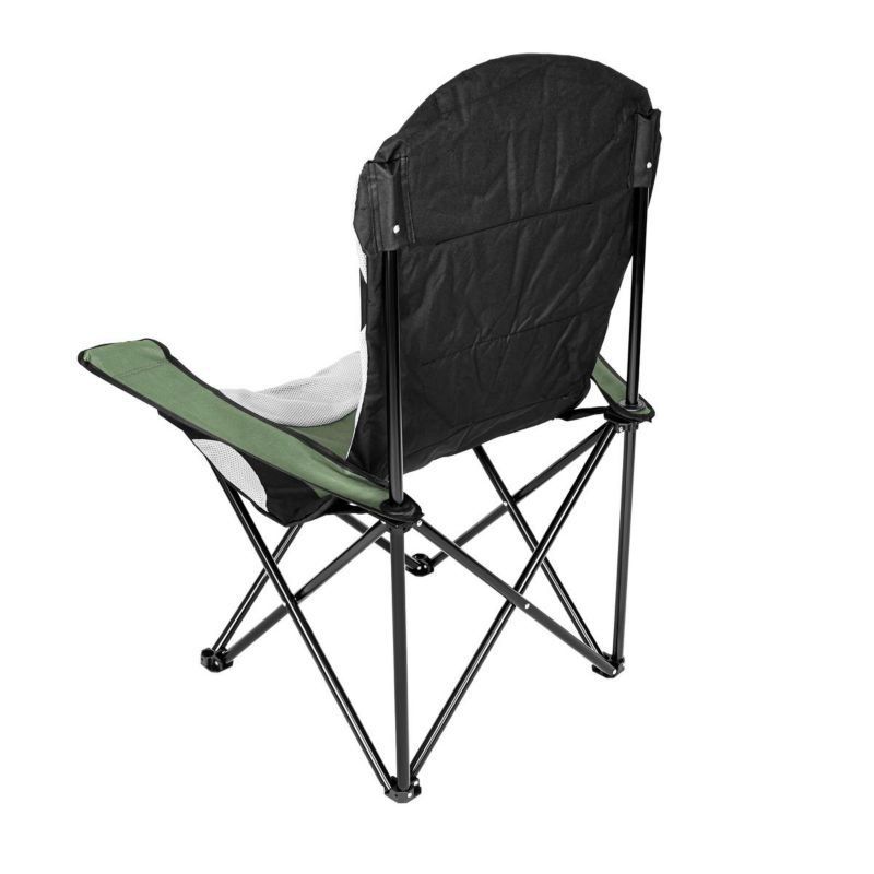 Krzesło Enero Camp  turystyczne składane Lux 60X60X105cm  zielono-czarne 1szt