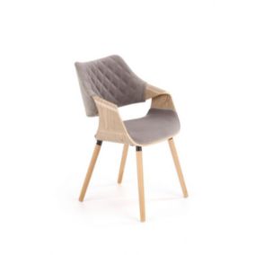 Krzesło Halmar K396 VELVET szare 1 szt