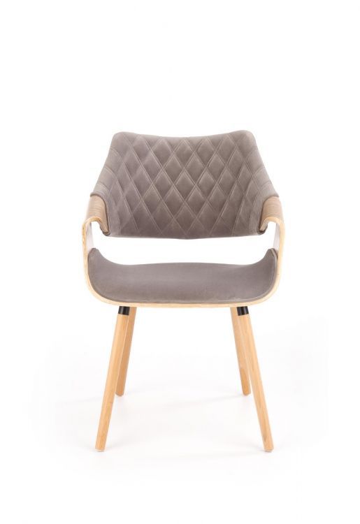 Krzesło Halmar K396 VELVET szare 1 szt
