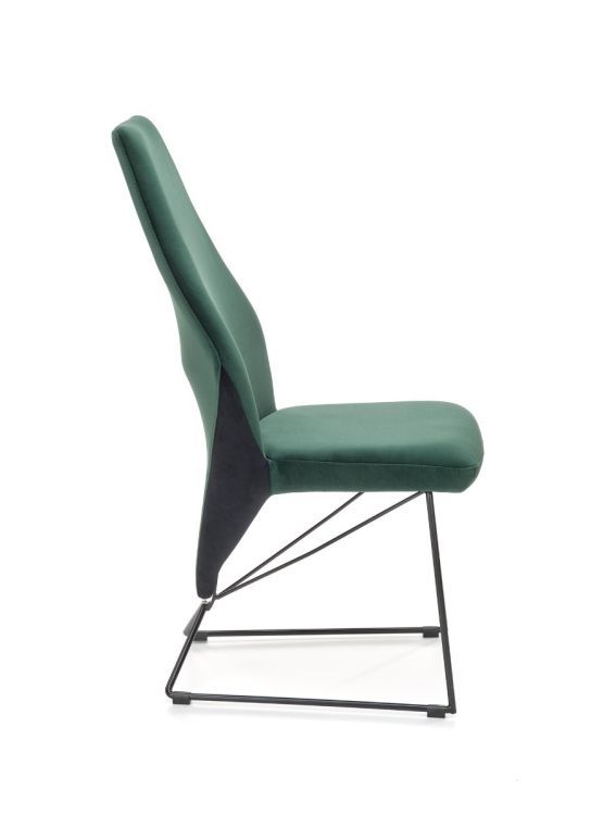 Krzesło Halmar K485 VELVET ciemnozielone 1 szt