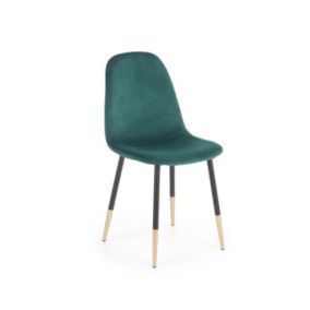 Krzesło Halmar tapicerowane K379 VELVET ciemno zielone 1 szt