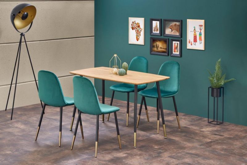 Krzesło Halmar tapicerowane K379 VELVET ciemno zielone 1 szt