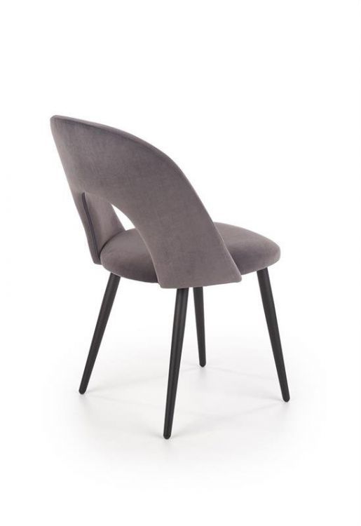 Krzesło Halmar tapicerowane K384 VELVET szare 1 szt