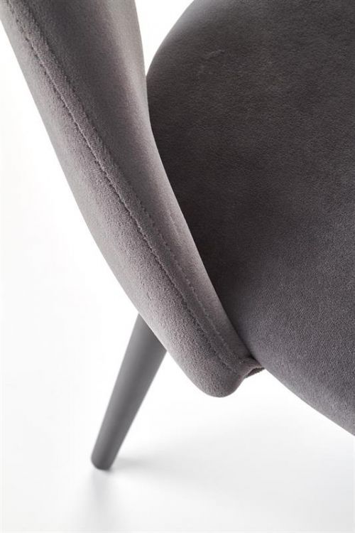 Krzesło Halmar tapicerowane K384 VELVET szare 1 szt