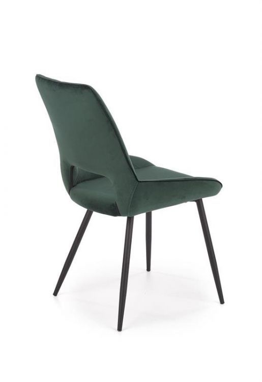 Krzesło Halmar tapicerowane K404 VELVET ciemno zielone 1 szt