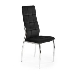 Krzesło Halmar tapicerowane K416 VELVET czarne 1 szt