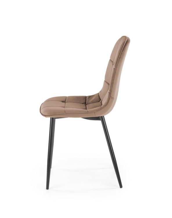 Krzesło Halmar tapicerowane K417 VELVET beżowe 1 szt