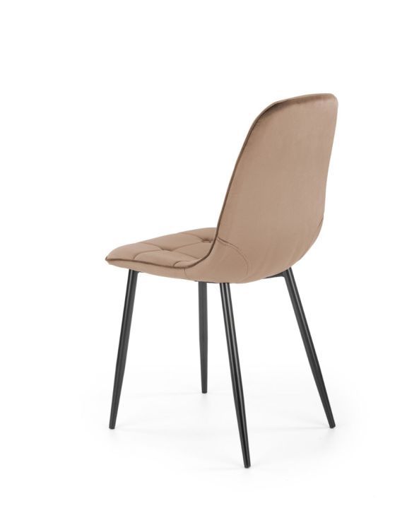 Krzesło Halmar tapicerowane K417 VELVET beżowe 1 szt