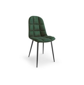 Krzesło Halmar tapicerowane K417 VELVET ciemno zielone 1 szt