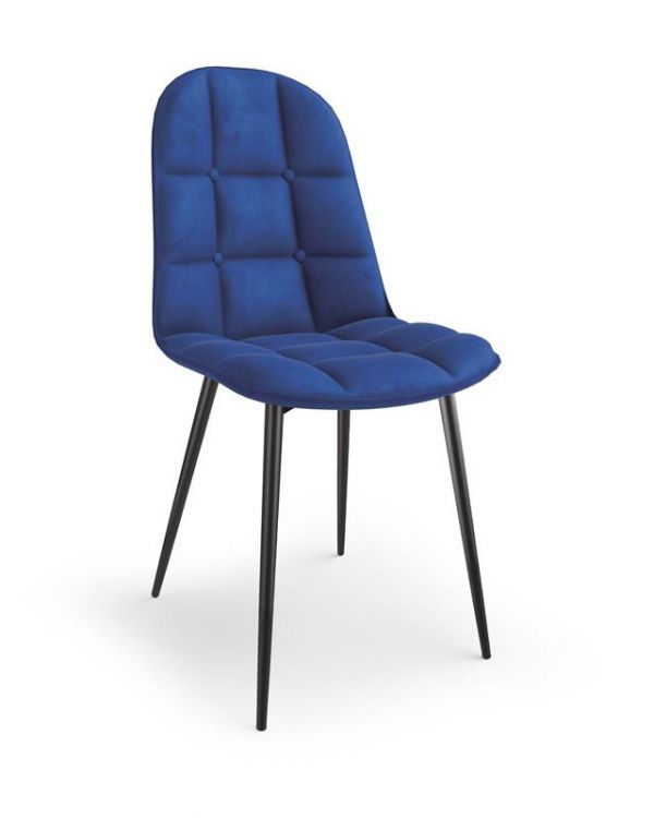 Krzesło Halmar tapicerowane K417 VELVET granatowe 1 szt