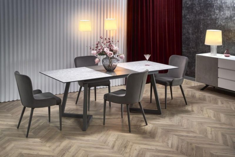 Krzesło Halmar tapicerowane K417 VELVET granatowe 1 szt