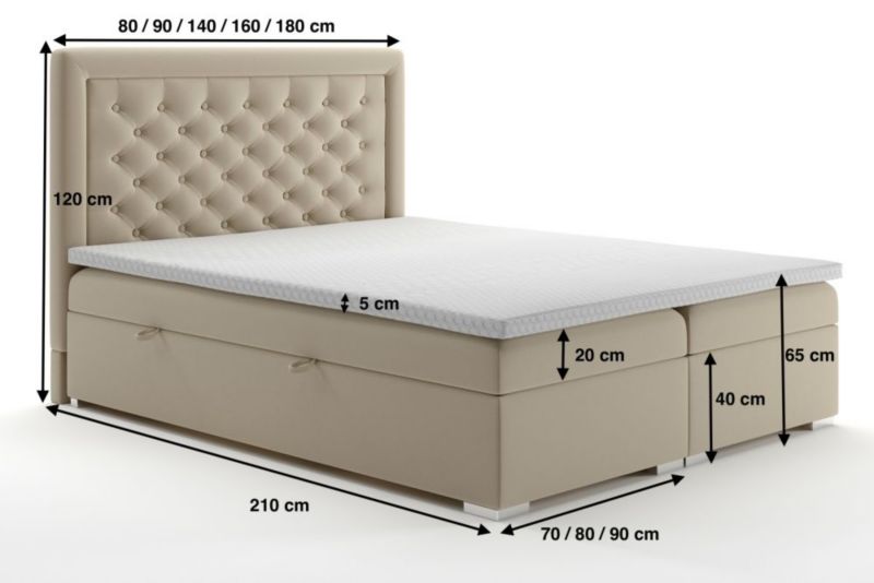 Krzesło Halmar tapicerowane K417 VELVET musztardowe 1 szt