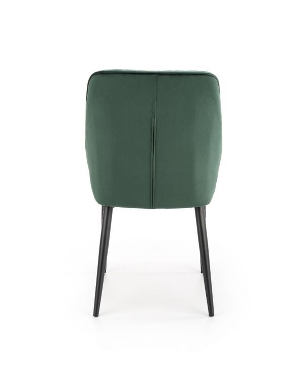 Krzesło Halmar tapicerowane K432 VELVET ciemnozielone 1 szt
