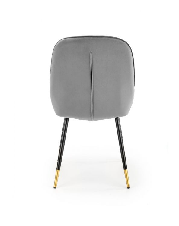 Krzesło Halmar tapicerowane K437 VELVET szare 1 szt