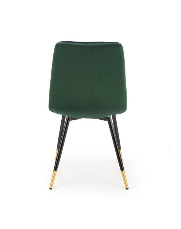 Krzesło Halmar tapicerowane K438 VELVET ciemnozielone 1 szt