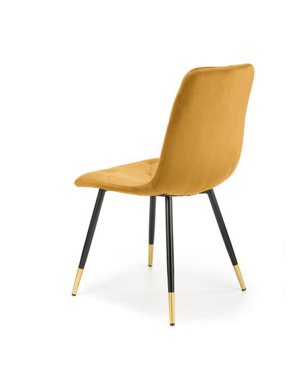 Krzesło Halmar tapicerowane K438 VELVET musztardowe 1 szt