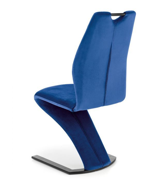 Krzesło Halmar tapicerowane K442 VELVET granatowe 1 szt