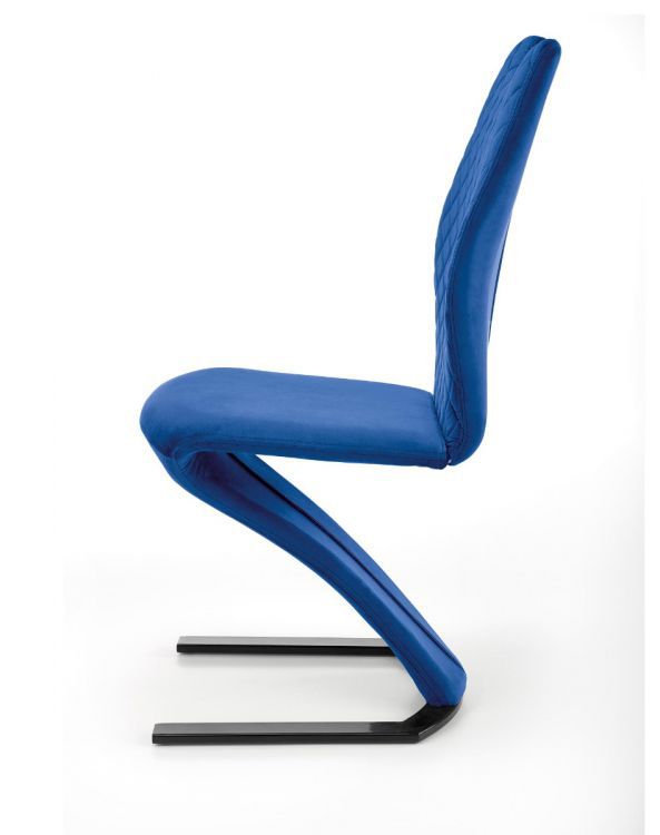 Krzesło Halmar tapicerowane K442 VELVET granatowe 1 szt