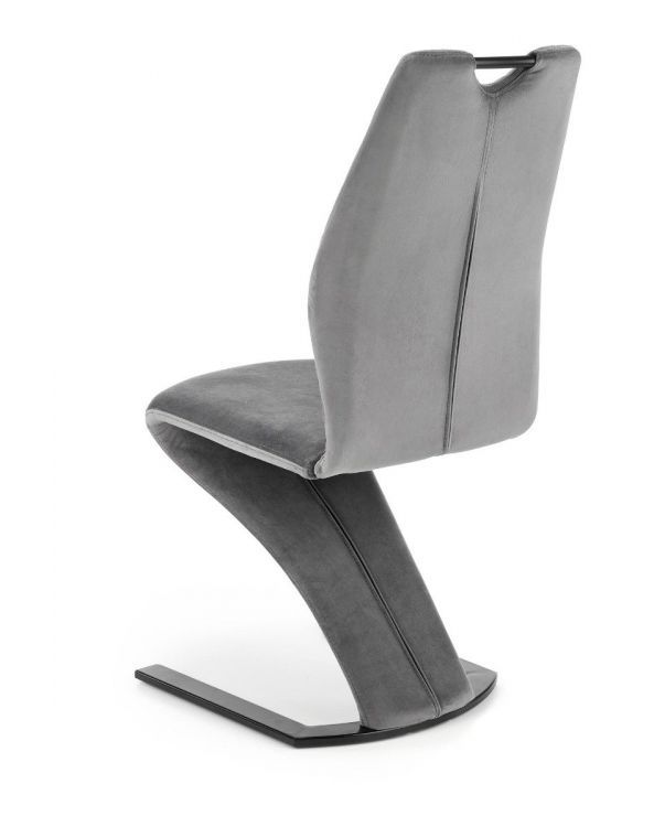 Krzesło Halmar tapicerowane K442 VELVET szare 1 szt