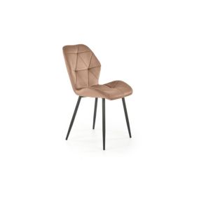 Krzesło Halmar tapicerowane K453 VELVET beżowe 1 szt