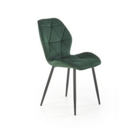 Krzesło Halmar tapicerowane K453 VELVET ciemnozielone 1 szt