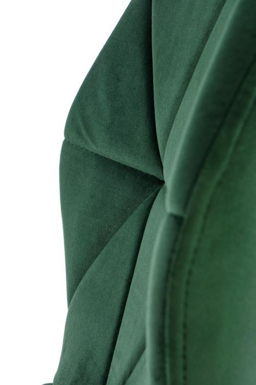 Krzesło Halmar tapicerowane K453 VELVET ciemnozielone 1 szt