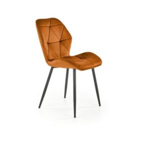 Krzesło Halmar tapicerowane K453 VELVET cynamonowe 1 szt