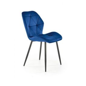 Krzesło Halmar tapicerowane K453 VELVET granatowe 1 szt