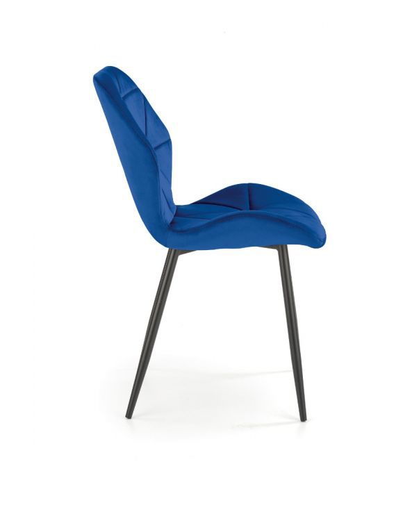 Krzesło Halmar tapicerowane K453 VELVET granatowe 1 szt