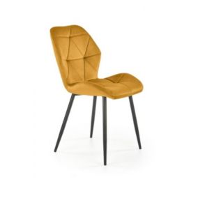 Krzesło Halmar tapicerowane K453 VELVET musztardowe 1 szt