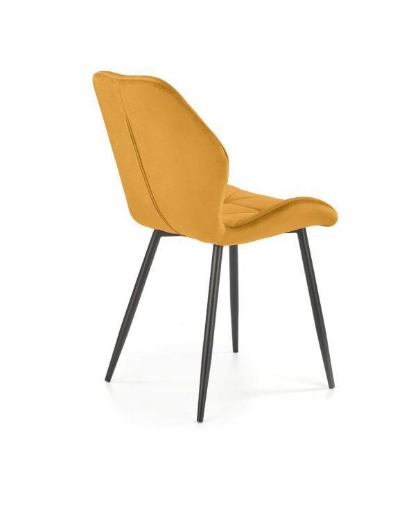 Krzesło Halmar tapicerowane K453 VELVET musztardowe 1 szt
