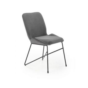 Krzesło Halmar tapicerowane K454 VELVET szare 1 szt